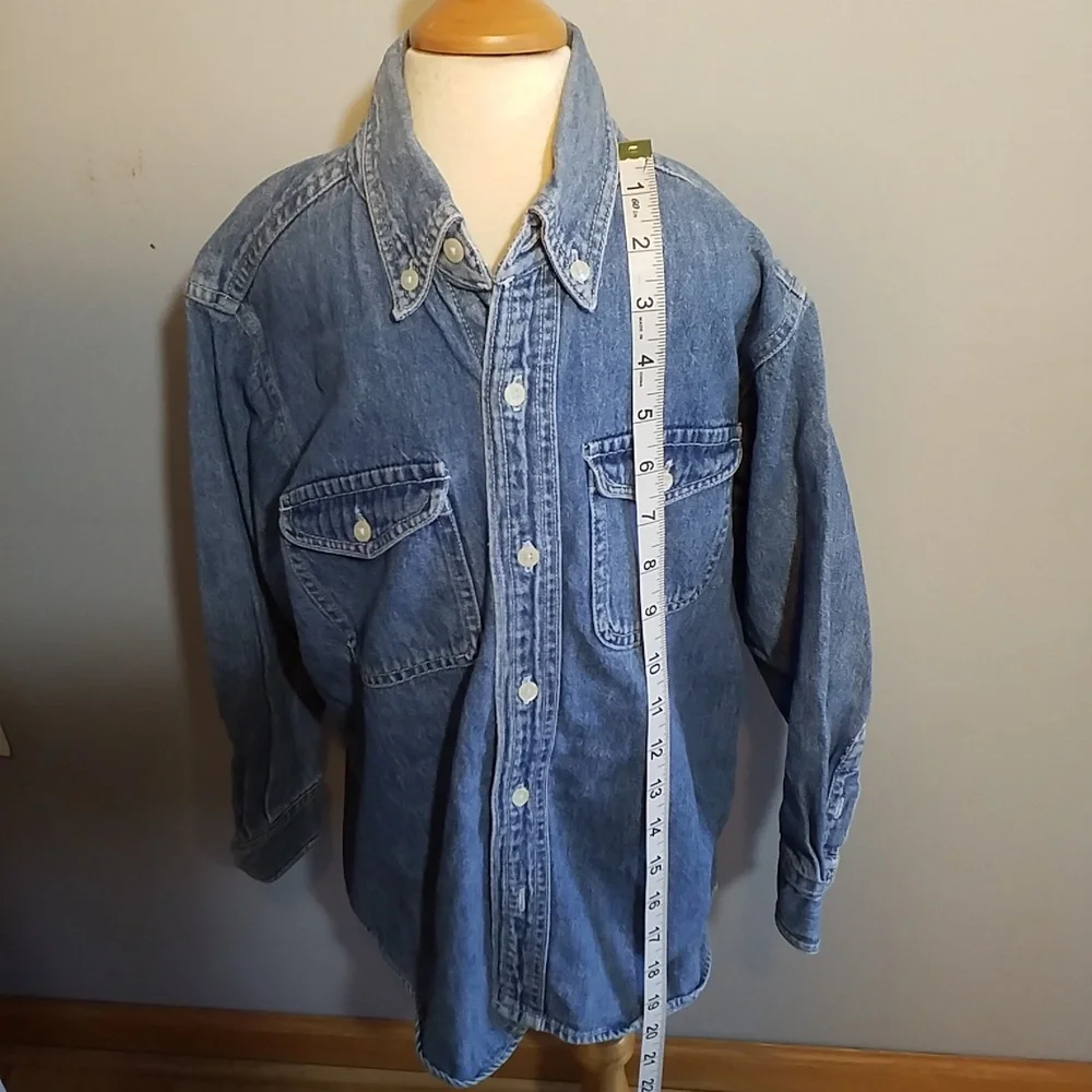 GAP DENIM BUTTON DOWN SHIRT S